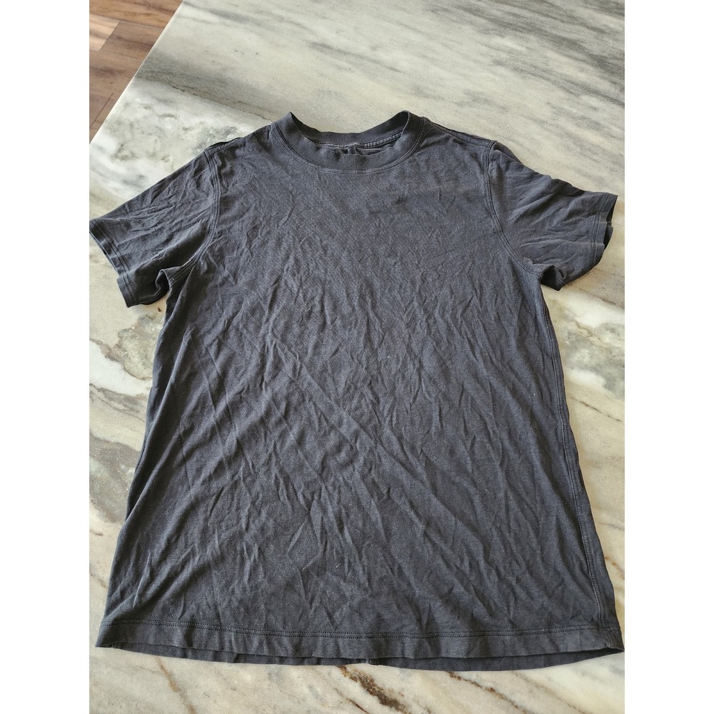 Lululemon All Yours Tee Black Short Sleeve Crew Neck Cotton T-Shirt Womens S/M